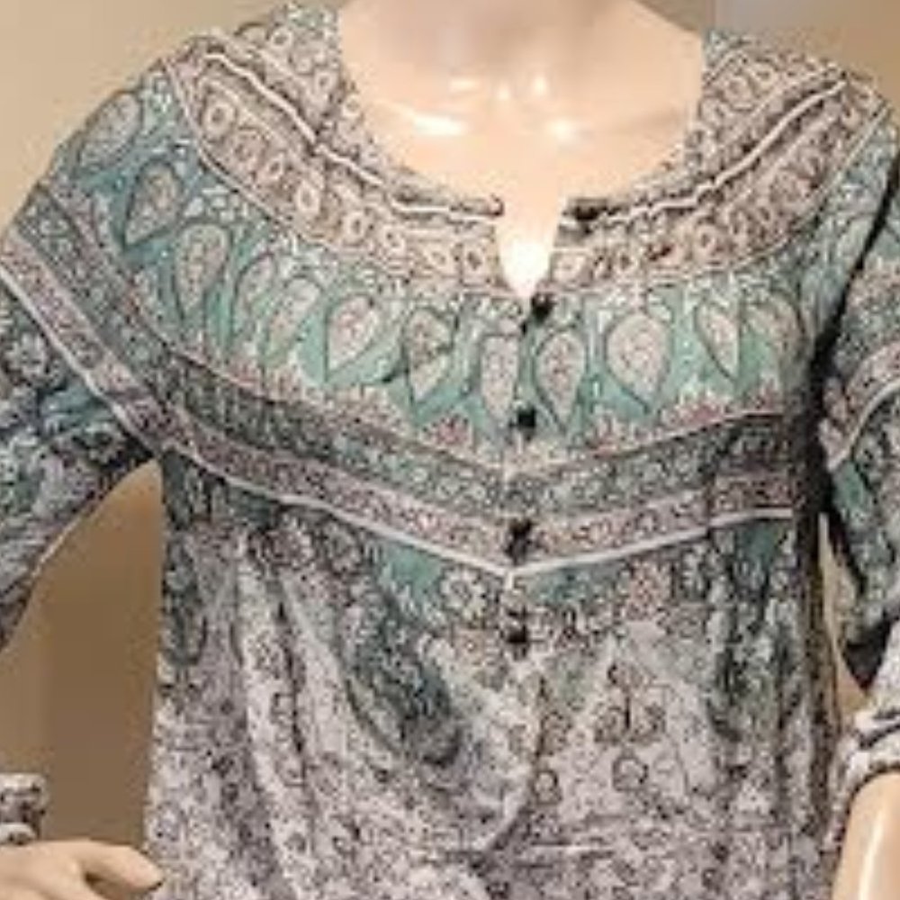 Lucky Brand - long sleeve, lightweight elastic sleeve & waistband -Medium - Picture 5 of 7